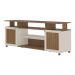 Rack para TV até 75 Polegadas 180cm com Rodízios 2 Portas Multimóveis CR45322 Cinamomo/Off White