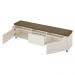 Rack para TV até 75 Polegadas 200cm 2 Portas 1 Gaveta Multimóveis CR45325 Pinho/Off White