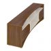 Rack para TV até 86 Polegadas 220cm com 2 Portas Multimóveis CR45321 Cedro/Off White