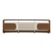 Rack para TV até 86 Polegadas 220cm com 2 Portas Multimóveis CR45321 Cedro/Off White