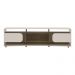 Rack para TV até 86 Polegadas 220cm com 2 Portas Multimóveis CR45321 Off White/Pinho
