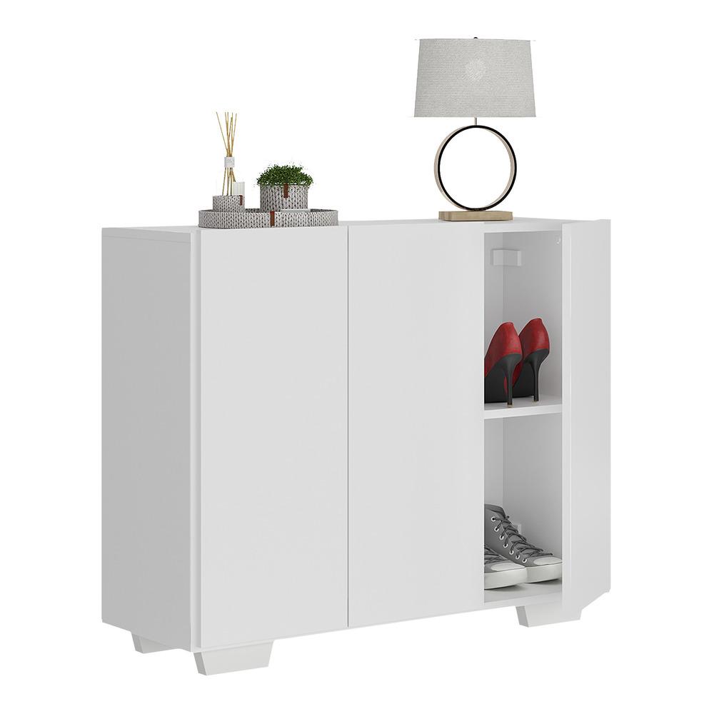 Sapateira 3 Portas Nina Multimóveis MP6019 Branca