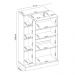 Sapateira Multiuso 2 Portas com Chave 91cm Multimóveis CR35293 Amêndola/Off White