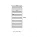 Sapateira Vertical 67cm com 7 Prateleiras Multimóveis CR35252 Branco