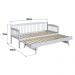 Sofá-Cama com Cama Auxiliar de Madeira Maciça para Colchão 78x188cm Multimóveis CR35275 Branco