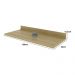 Tampo 100% MDF 30mm para Balcão de Cozinha 120cm Multimóveis CR20436 Carvalho Tropical