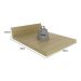 Tampo 100% MDF 30mm para Balcão de Cozinha 40cm Multimóveis CR20438 Carvalho Tropical