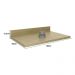 Tampo 100% MDF 30mm para Balcão de Cozinha 80cm Multimóveis CR20437 Carvalho Tropical