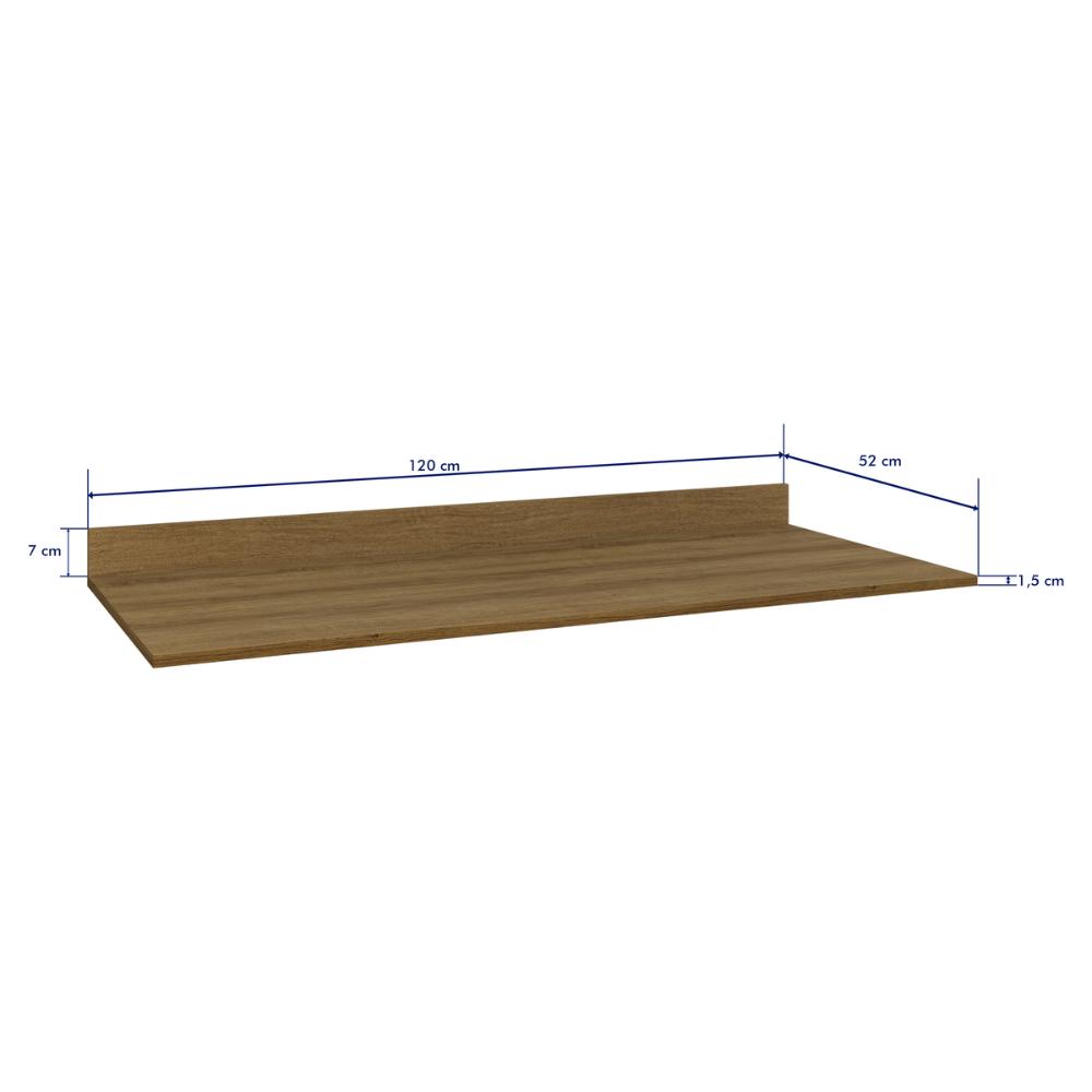 Tampo MDP 15mm para Balcão de Cozinha 120cm Multimóveis CR20290 Teka