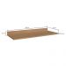 Tampo MDP 25mm para Balcão de Cozinha 120cm Havana Multimóveis CR20314 Rovere