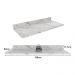 Tampo MDP 25mm para Balcão de Cozinha 120cm Multimóveis CR20415 Mármore Branco