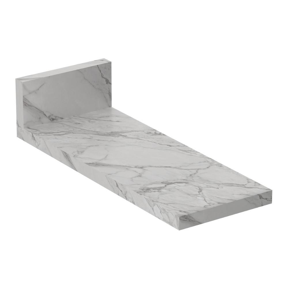 Tampo MDP 25mm para Balcão de Cozinha 20cm Multimóveis CR20420 Mármore Branco
