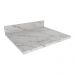 Tampo MDP 25mm para Balcão de Cozinha 60cm Multimóveis CR20427 Mármore Branco