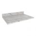 Tampo MDP 25mm para Balcão de Cozinha 80cm Multimóveis CR20418 Mármore Branco