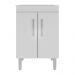 Tanque de Lavanderia 45 Litros com Gabinete 2 Portas Multimóveis CR30038 Branco