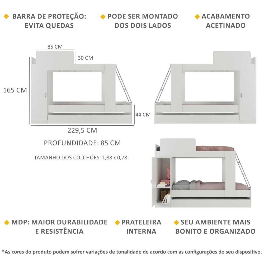Treliche 1 Porta Havana Multimóveis Branco