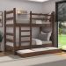 Treliche Madeira Maciça - vira 2 Camas - para Colchão 78/88 x 188cm Dubai Multimóveis CR35105 Imbuia