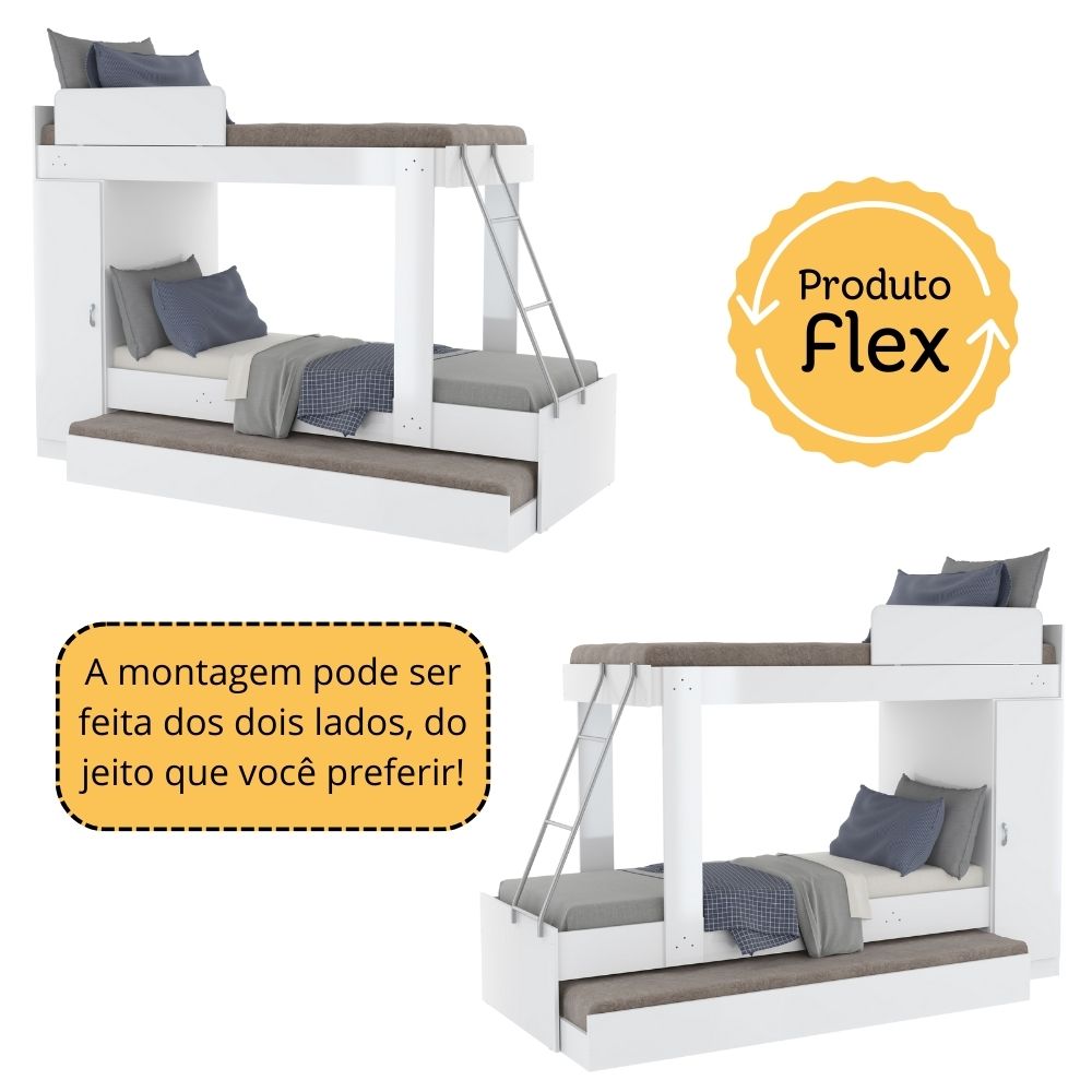 Treliche para colchão 78 x 188 cm Multimóveis FG329 Branco
