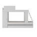 Treliche para colchão 78 x 188 cm Premium Multimóveis Branco