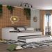 Tricama para colchão 88x188cm Marshmallow Multimóveis BB0739 Branco