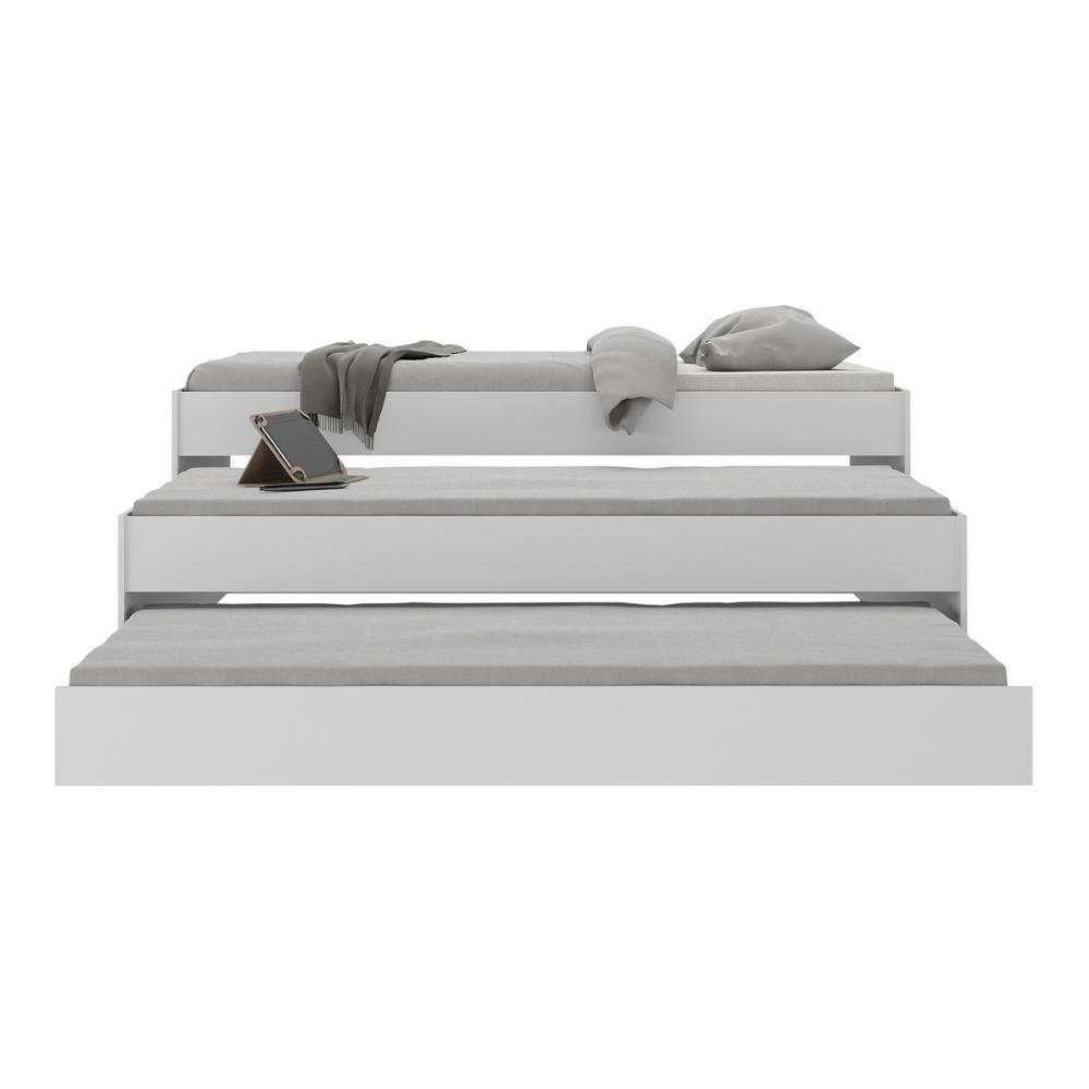 Tricama para colchão 88x188cm Marshmallow Multimóveis BB0739 Branco