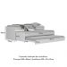 Tricama para colchão 88x188cm Marshmallow Multimóveis BB0739 Branco