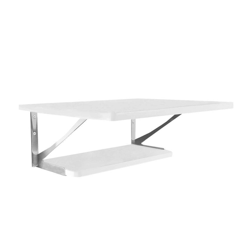 Conjunto com 2 Prateleiras Multi Branco 50x40 cm