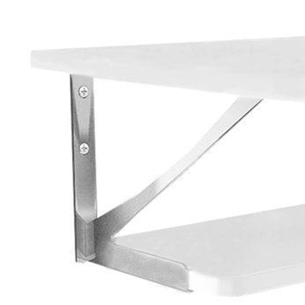 Conjunto com 2 Prateleiras Multi Branco 50x40 cm