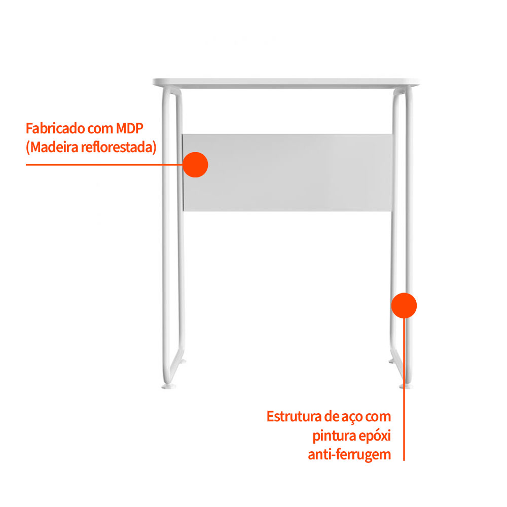 Escrivaninha Job Branca