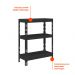 Estante Stronger M 3 Prateleiras Preta