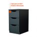 Gaveteiro Agra 3 GV Preto