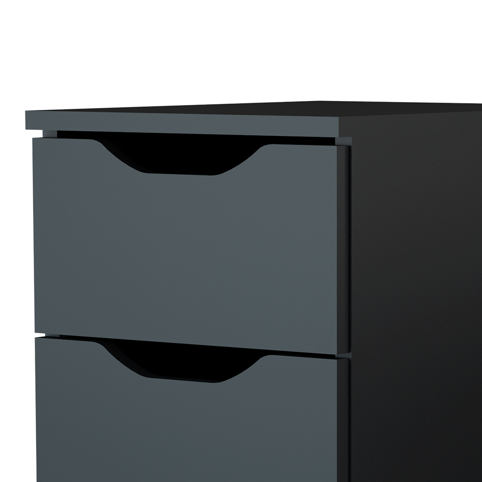 Gaveteiro Agra 3 GV Preto