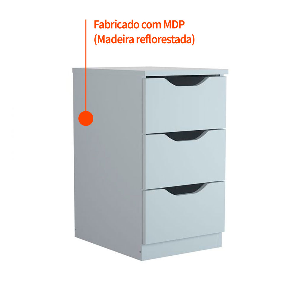Gaveteiro Multi 3 GV Branco