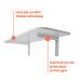 Mesa com Suporte Dobrável 100x50 Branco