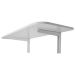 Mesa com Suporte Dobrável 100x50 Branco