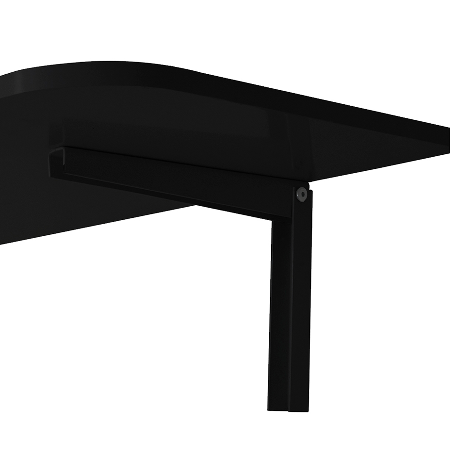 Mesa de Cozinha Dobrável MDS Preta (100x50 cm)