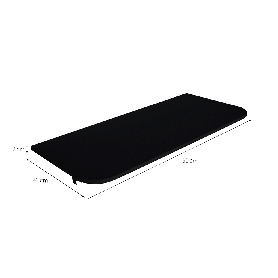Mesa de Cozinha Dobrável MDS Preta (90x40 cm)