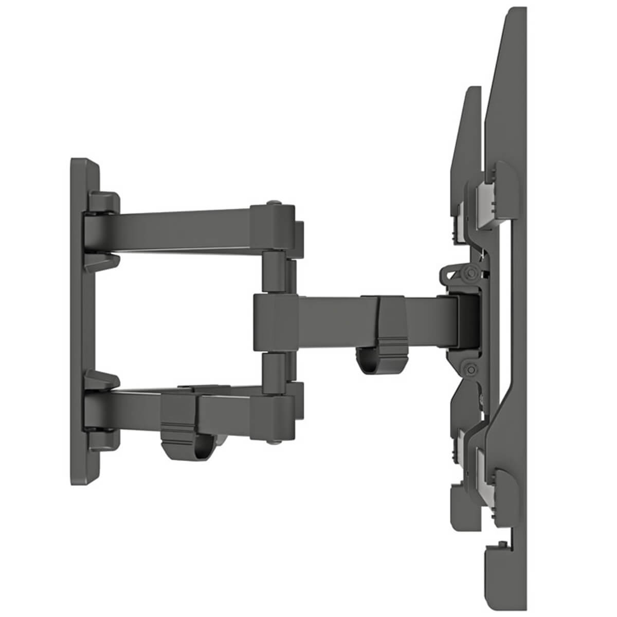 Suporte Triarticulado com Inclinação para Televisão TV de 32 a 75 Polegadas Preto Multivisão