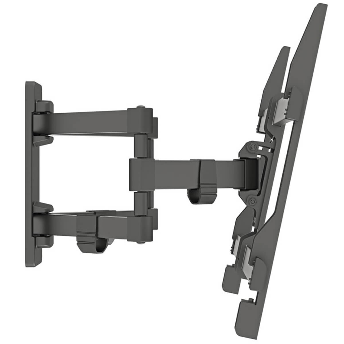 Suporte Triarticulado com Inclinação para Televisão TV de 32 a 75 Polegadas Preto Multivisão