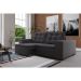 [OUTLET] Sofá 3 Lugares Retrátil e Reclinável Luther Veludo Grafite 220 cm