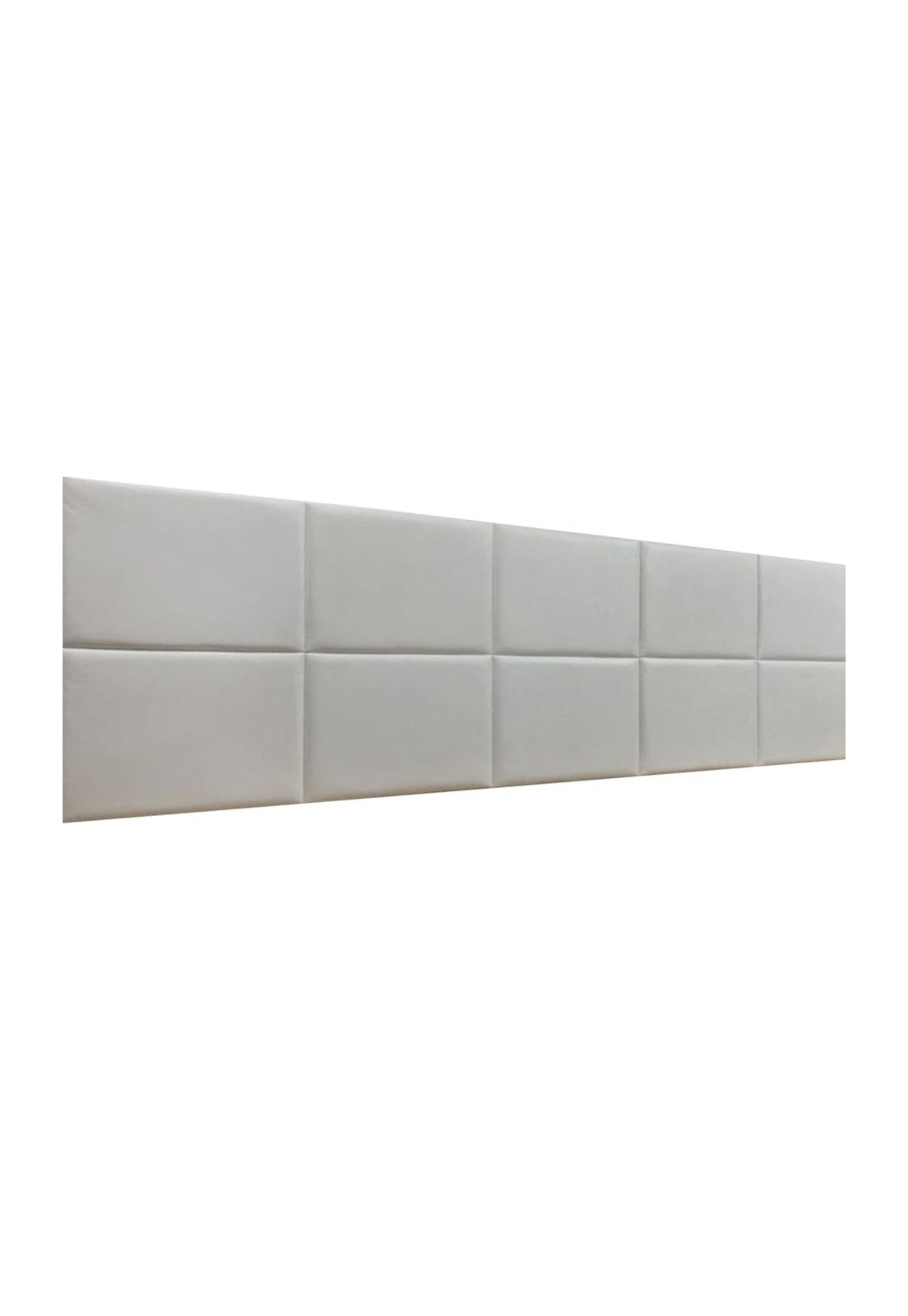 Cabeceira Estofada Casal 10 Blocos Não é Segredo Courvin Branco 140x60
