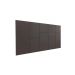 Cabeceira Estofada Casal 13 Blocos Não é Segredo Suede Liso Marrom Escuro 140x60