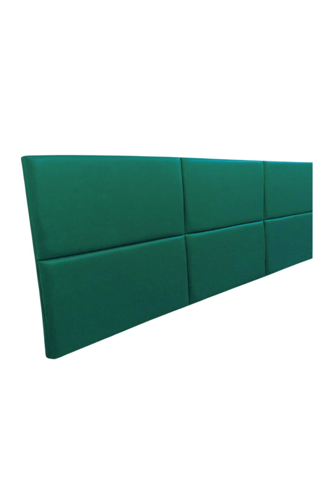Cabeceira Estofada Casal 6 Blocos Não é Segredo Courvin Verde 140x60