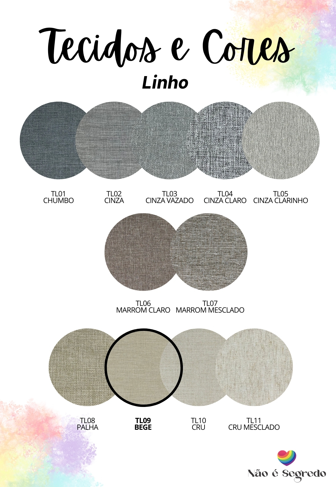 Cabeceira Estofada Casal 6 Blocos Não é Segredo Linho Bege 140x60