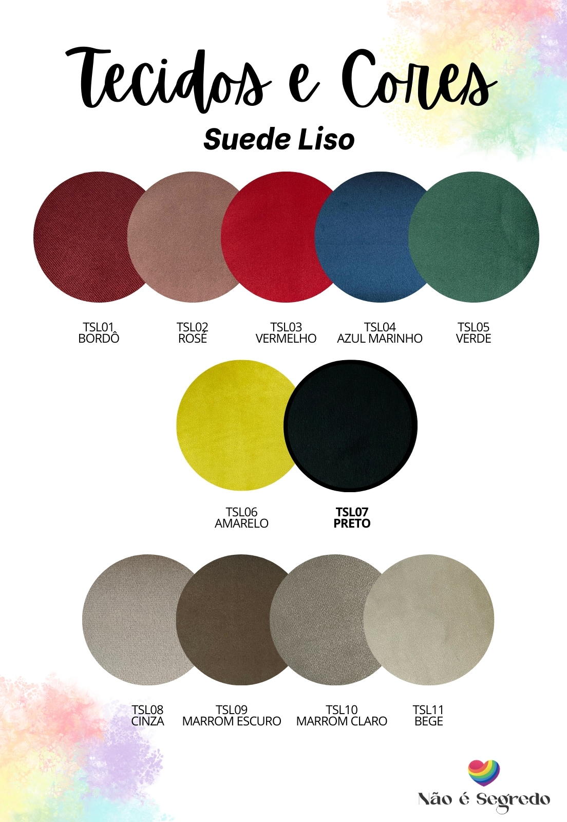 Cabeceira Estofada Casal 6 Blocos Não é Segredo Suede Liso Preto 140x60