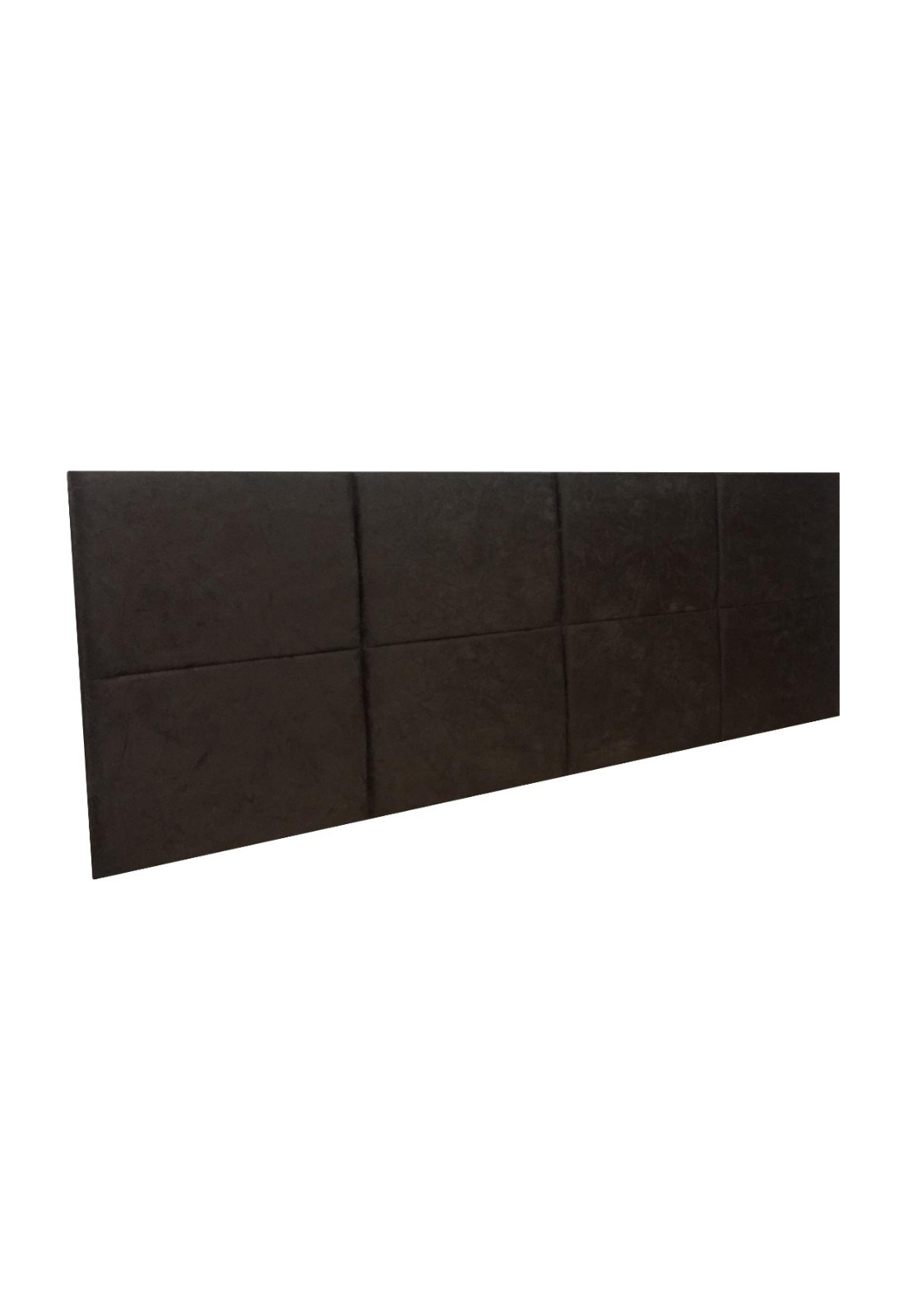 Cabeceira Estofada Casal 8 Blocos Não é Segredo Suede Amassado Marrom Escuro 140x60