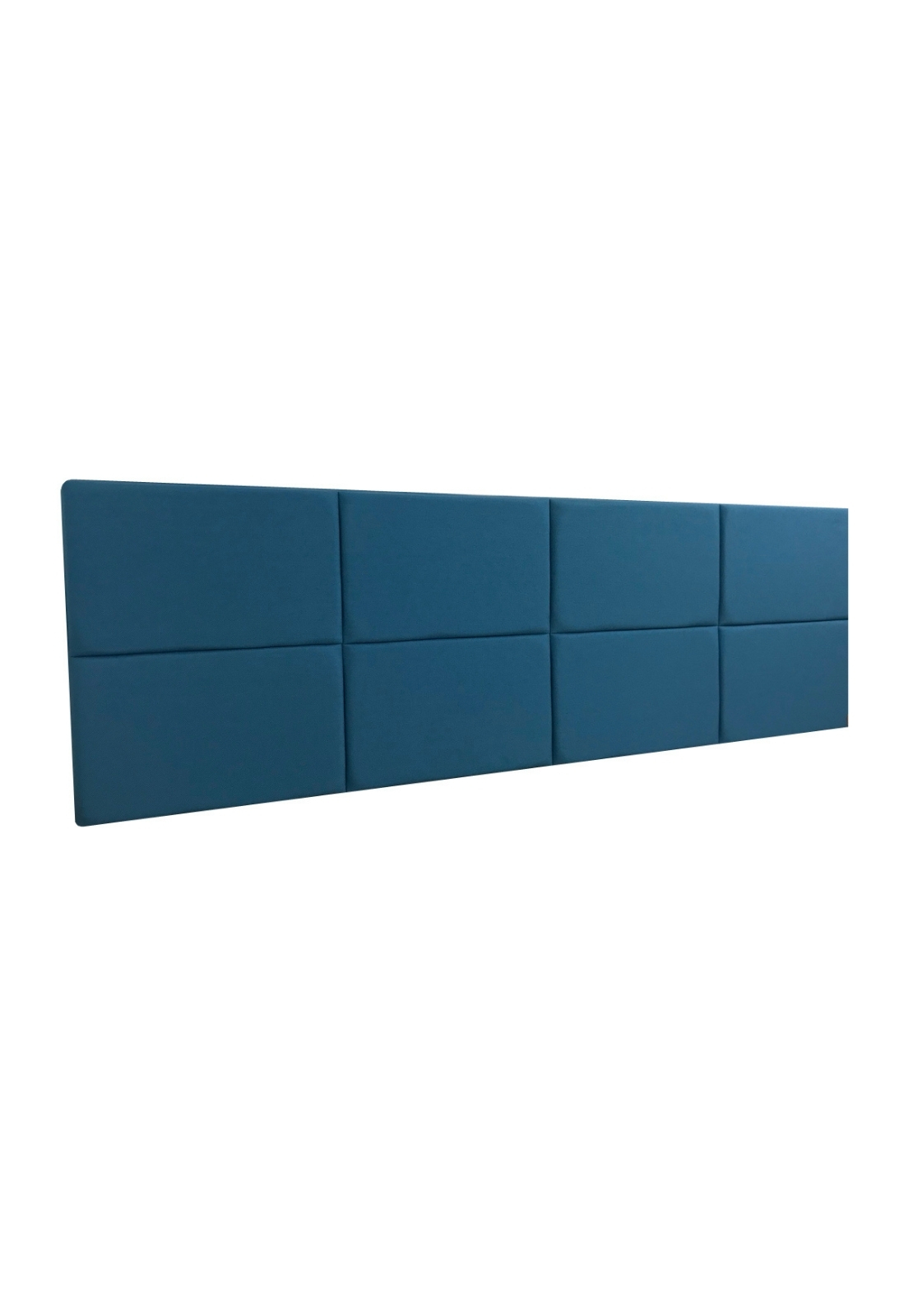 Cabeceira Estofada Casal 8 Blocos Não é Segredo Suede Animale Azul 140x60