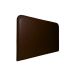 Cabeceira Estofada Casal Orgânica Não é Segredo Suede Liso Marrom Escuro 140x120