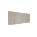 Cabeceira Estofada King 13 Blocos Não é Segredo Suede Liso Bege 195x60