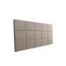 Cabeceira Estofada King 15 Blocos Não é Segredo Suede Amassado Marrom Claro 195x90